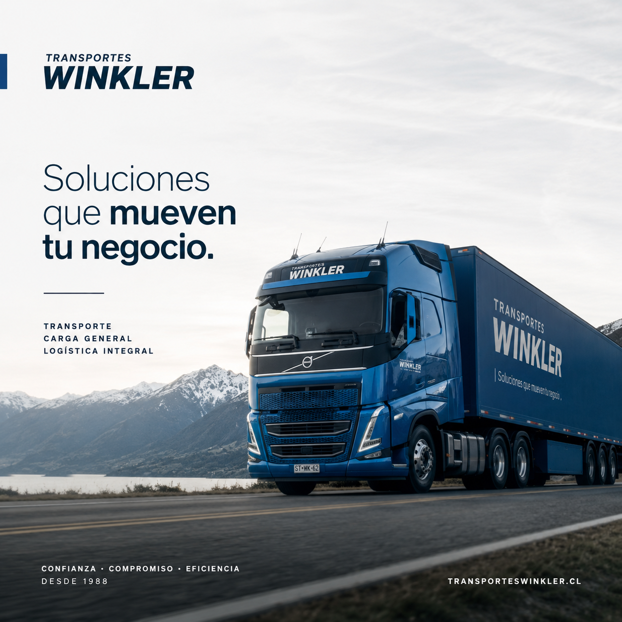 Flota de camiones Transportes Winkler